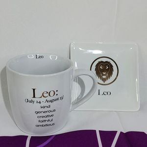 NEW in box, Mug and Trinket Tray Set - Zodiac Sign - Leo
